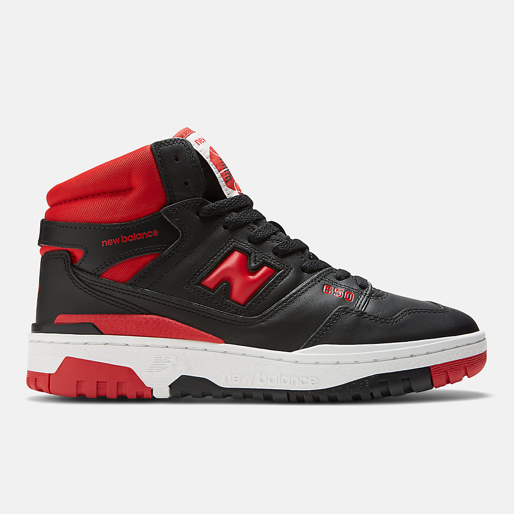 New Balance 650 Shoes Black with Red and White